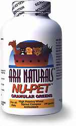Order a Ark Naturals Nu-Pet Granular Greens Online from Just for Pooches Dog Toys and Gifts