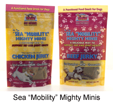 Order a Ark Naturals Sea Mobility Mighty Mini Treats Online from Just for Pooches Dog Toys and Gifts