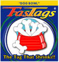 FasTags Shrinkable Pet Tag - Dog Bowl