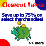 Big Savings on Select Closeout Merchandise!
